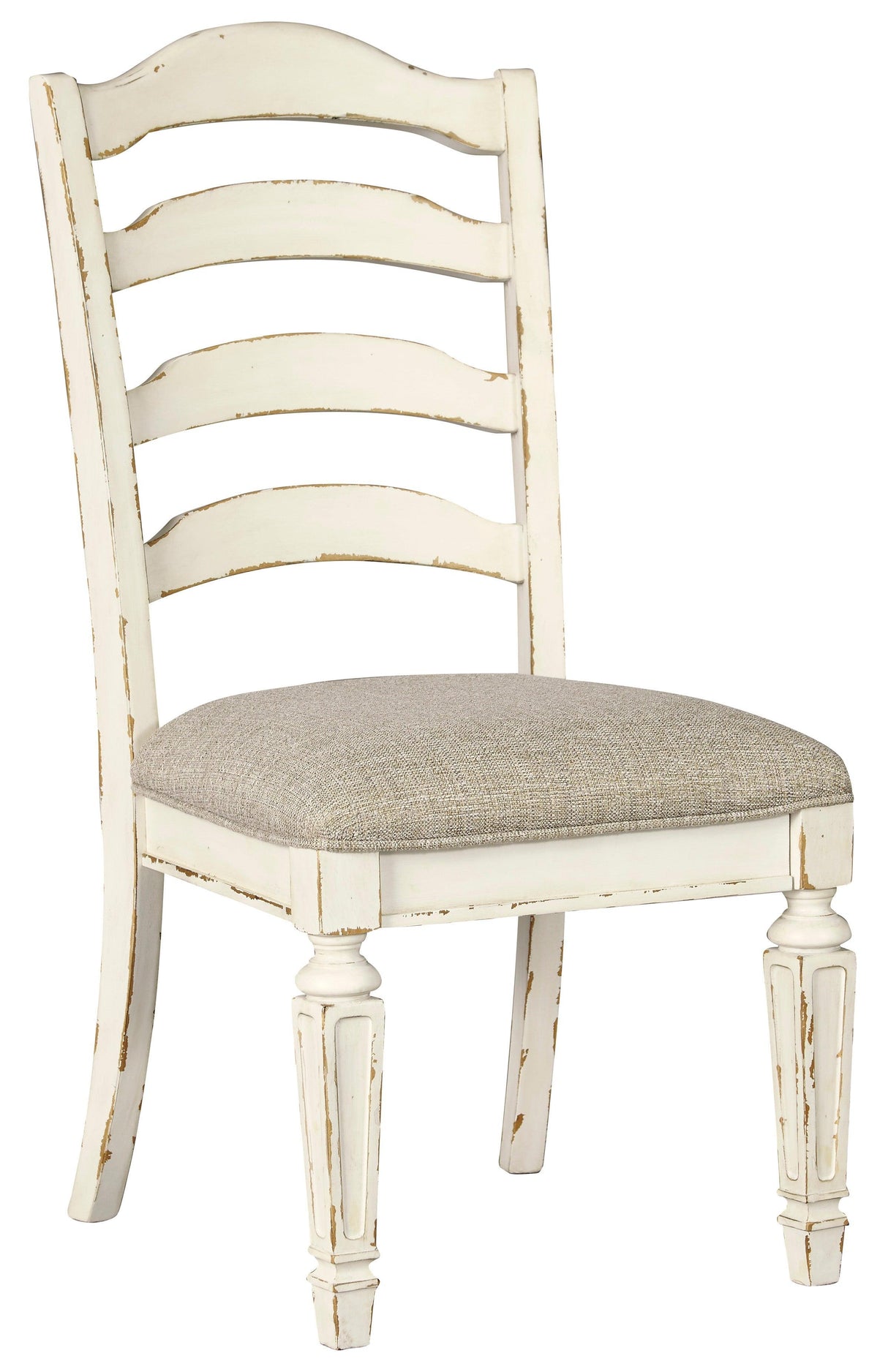 Realyn Chipped White Rectangular Extendable Ladder Dining Set by Ashley at Eve Furniture
