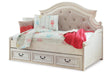 Realyn Chipped White Twin Daybed with 1 Large Storage Drawer by Ashley at Eve Furniture