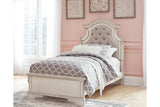 Realyn Chipped White Twin Panel Bed by Ashley at Eve Furniture