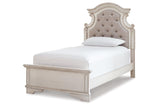 Realyn Chipped White Twin Panel Bed by Ashley at Eve Furniture