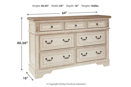 Realyn Chipped White Upholstered Sleigh Bedroom Set by Ashley at Eve Furniture