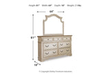 Realyn Chipped White Upholstered Sleigh Bedroom Set by Ashley at Eve Furniture