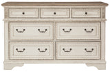 Realyn Chipped White Upholstered Sleigh Bedroom Set by Ashley at Eve Furniture