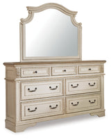Realyn Chipped White Upholstered Storage Platform Bedroom Set with Footboard Bench by Ashley at Eve Furniture