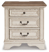Realyn Chipped White Upholstered Storage Platform Bedroom Set with Footboard Bench by Ashley at Eve Furniture