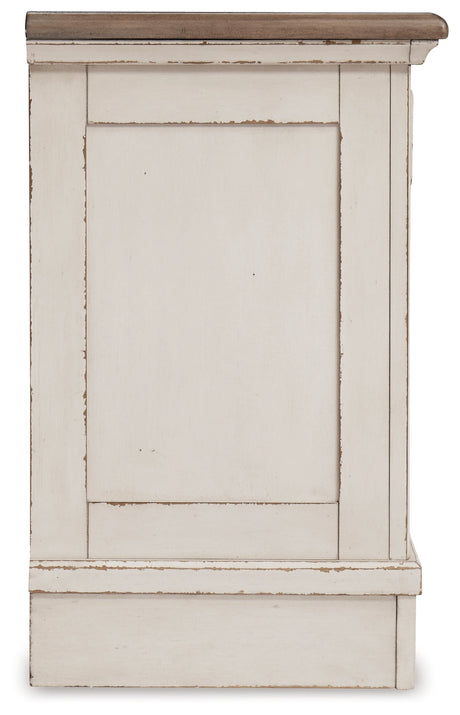 Realyn Chipped White Upholstered Storage Platform Bedroom Set with Footboard Bench by Ashley at Eve Furniture