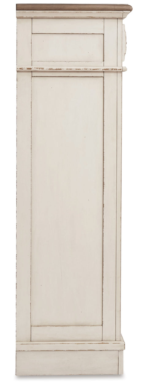 Realyn Chipped White Upholstered Storage Platform Bedroom Set with Footboard Bench by Ashley at Eve Furniture