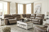 Realyn Coffee Table with 2 End Tables in White/Brown by Ashley at Eve Furniture