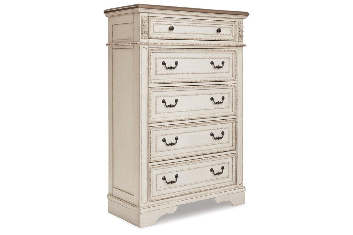 Realyn Two-tone Chest of Drawers by Ashley at Eve Furniture