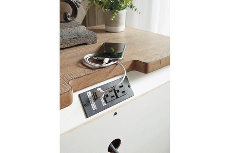 Realyn Two-tone Nightstand by Ashley at Eve Furniture