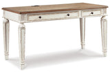 Realyn White/Brown 60" Home Office Desk by Ashley at Eve Furniture
