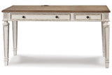 Realyn White/Brown 60" Home Office Desk by Ashley at Eve Furniture