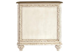 Realyn White/Brown Chairside End Table by Ashley at Eve Furniture
