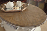 Realyn White/Brown Coffee Table by Ashley at Eve Furniture