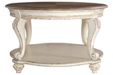 Realyn White/Brown Coffee Table by Ashley at Eve Furniture