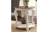 Realyn White/Brown End Table by Ashley at Eve Furniture
