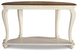 Realyn White/Brown Sofa Table by Ashley at Eve Furniture