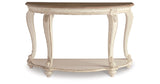 Realyn White/Brown Sofa Table by ASHLEY FURNITURE at Eve Furniture