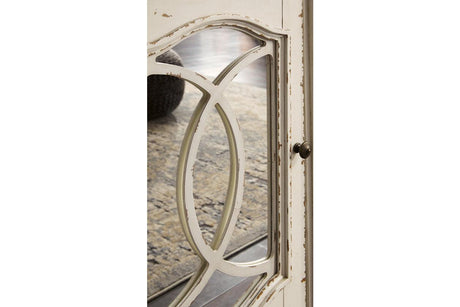 Realyn Chipped White 74" TV Stand by Ashley at Eve Furniture