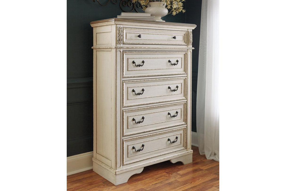 Realyn Two-tone Chest of Drawers by Ashley at Eve Furniture