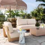 Reavan Cream Outdoor Lounge Sofa by TOV Furniture at Eve Furniture