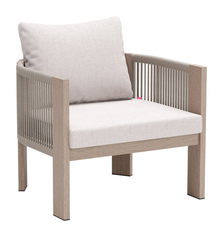 Rebel Beige Outdoor Accent Chair by Zuomod at Eve Furniture