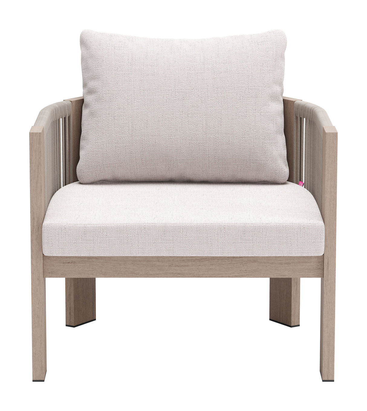 Rebel Beige Outdoor Accent Chair by Zuomod at Eve Furniture