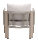 Rebel Beige Outdoor Accent Chair by Zuomod at Eve Furniture