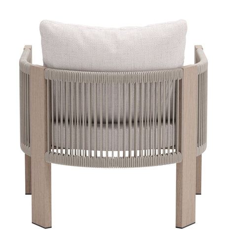 Rebel Beige Outdoor Accent Chair by Zuomod at Eve Furniture