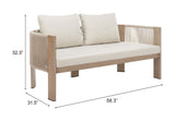 Rebel Beige Outdoor Sofa by Zuomod at Eve Furniture