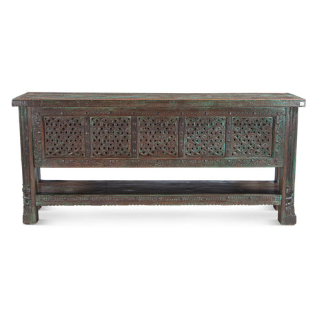 Reclaimed Door Console Table with Bottom Shelf by Home Trends & Design at Eve Furniture