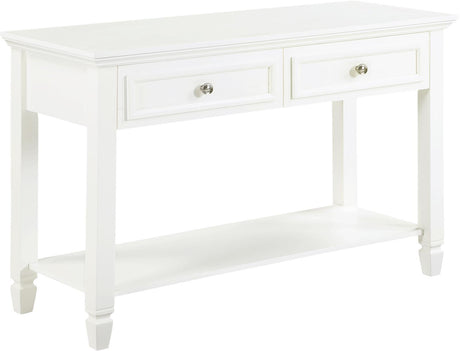 Rectangular Buttermilk 2-Drawer Sofa Table by Coaster at Eve Furniture