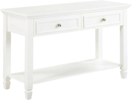 Rectangular Buttermilk 2-Drawer Sofa Table by Coaster at Eve Furniture