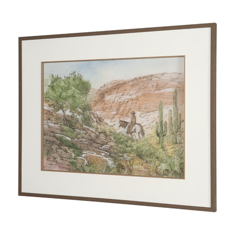 Red Rock Country I by Mercana Studio Hand-Embellished Framed Artwork Matted under Glass by Mercana at Eve Furniture