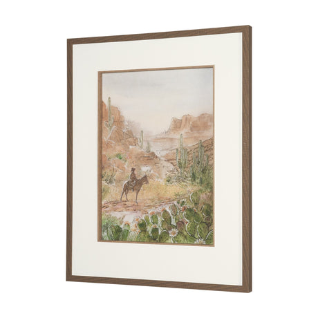 Red Rock Country II by Mercana Studio Hand-Embellished Framed Artwork Matted under Glass by Mercana at Eve Furniture