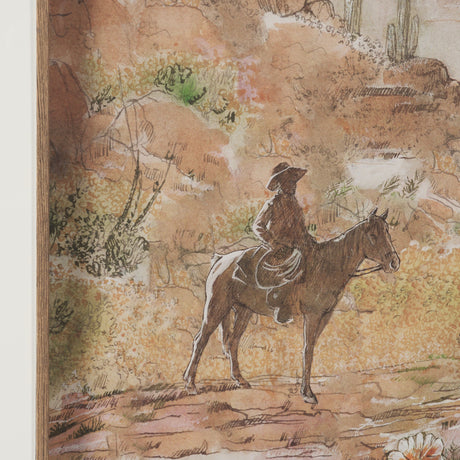 Red Rock Country II by Mercana Studio Hand-Embellished Framed Artwork Matted under Glass by Mercana at Eve Furniture