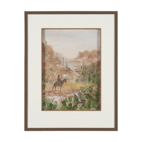 Red Rock Country II by Mercana Studio Hand-Embellished Framed Artwork Matted under Glass by Mercana at Eve Furniture