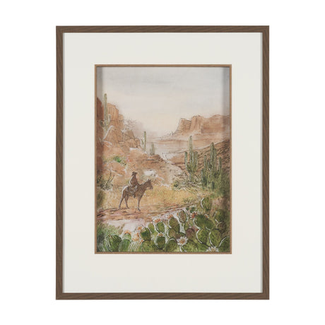 Red Rock Country II by Mercana Studio Hand-Embellished Framed Artwork Matted under Glass by Mercana at Eve Furniture
