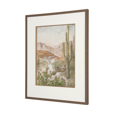 Red Rock Country III by Mercana Studio Hand-Embellished Framed Artwork Matted under Glass by Mercana at Eve Furniture