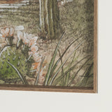 Red Rock Country III by Mercana Studio Hand-Embellished Framed Artwork Matted under Glass by Mercana at Eve Furniture