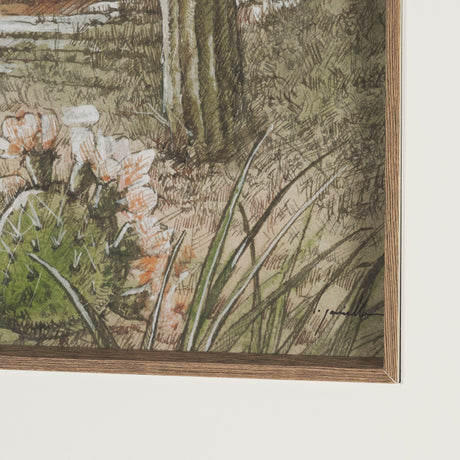 Red Rock Country III by Mercana Studio Hand-Embellished Framed Artwork Matted under Glass by Mercana at Eve Furniture