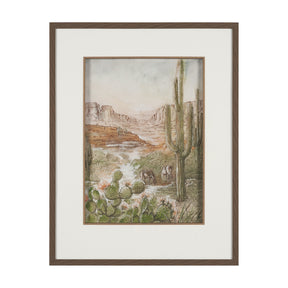 Red Rock Country III by Mercana Studio Hand-Embellished Framed Artwork Matted under Glass by Mercana at Eve Furniture