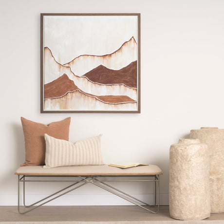 Red Rock View by Studio M a handmade Original Framed Artwork under Glass by Mercana at Eve Furniture