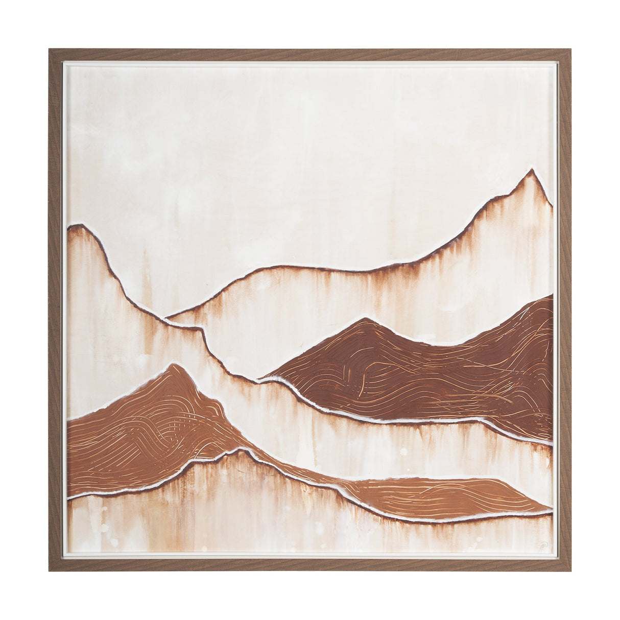 Red Rock View by Studio M a handmade Original Framed Artwork under Glass by Mercana at Eve Furniture