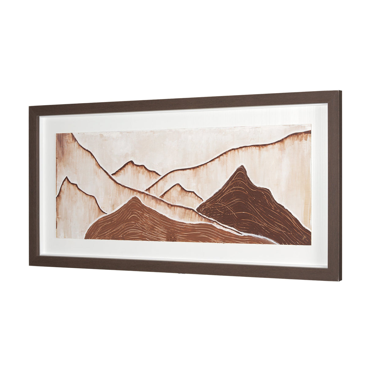 Red Rock View II by Studio M a handmade Original Framed 3D Textured Artwork under Glass by Mercana at Eve Furniture