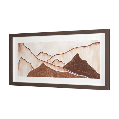 Red Rock View II by Studio M a handmade Original Framed 3D Textured Artwork under Glass by Mercana at Eve Furniture