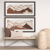 Red Rock View II by Studio M a handmade Original Framed 3D Textured Artwork under Glass by Mercana at Eve Furniture