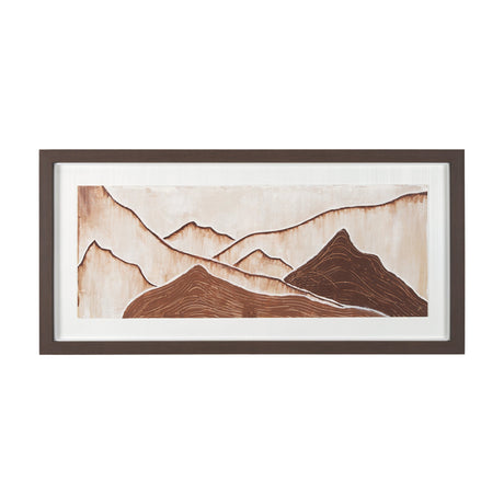 Red Rock View II by Studio M a handmade Original Framed 3D Textured Artwork under Glass by Mercana at Eve Furniture