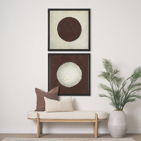 Red Sun by Mercana Studio a Hand Embellished Textured Framed Canvas by Mercana at Eve Furniture