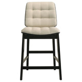 Redbridge Cream/Black Velvet Upholstered Counter Chair (Set of 2) by Coaster at Eve Furniture